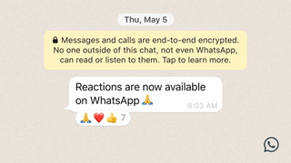 whatsapp emoji reactions announcement