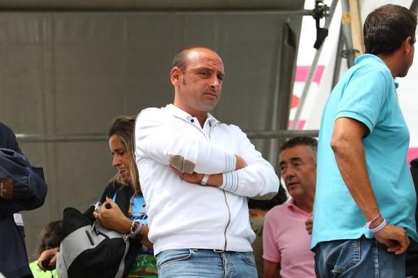 Former UCI World Road Champion Paolo Bettini was at the finish of the ninth stage.
