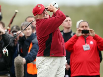 Trump posts video of golf swing