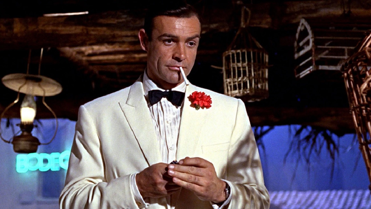 Sean Connery in Goldfinger.