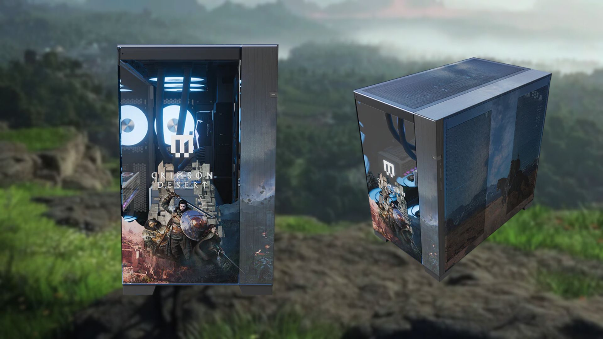 More of the design flourishes on the Maingear Crimson Desert gaming PC