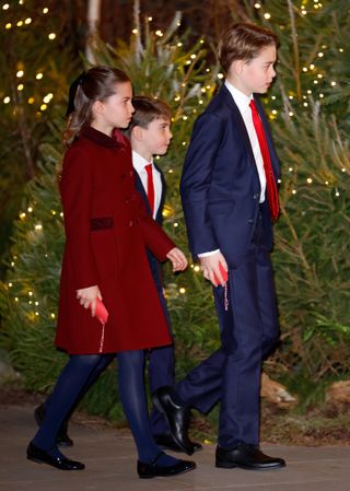 Prince George, Princess Charlotte and Prince Louis at Together At Christmas 2024