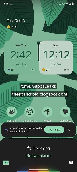 Users may find a "upgrade" option for the Assistant and Bard integration.
