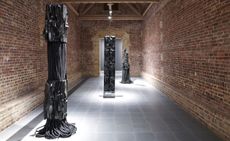 A view of statues, Barbara Chase-Riboud: 'Infinite Folds', installation views, Serpentine North © Barbara Chase-Riboud 2022. 