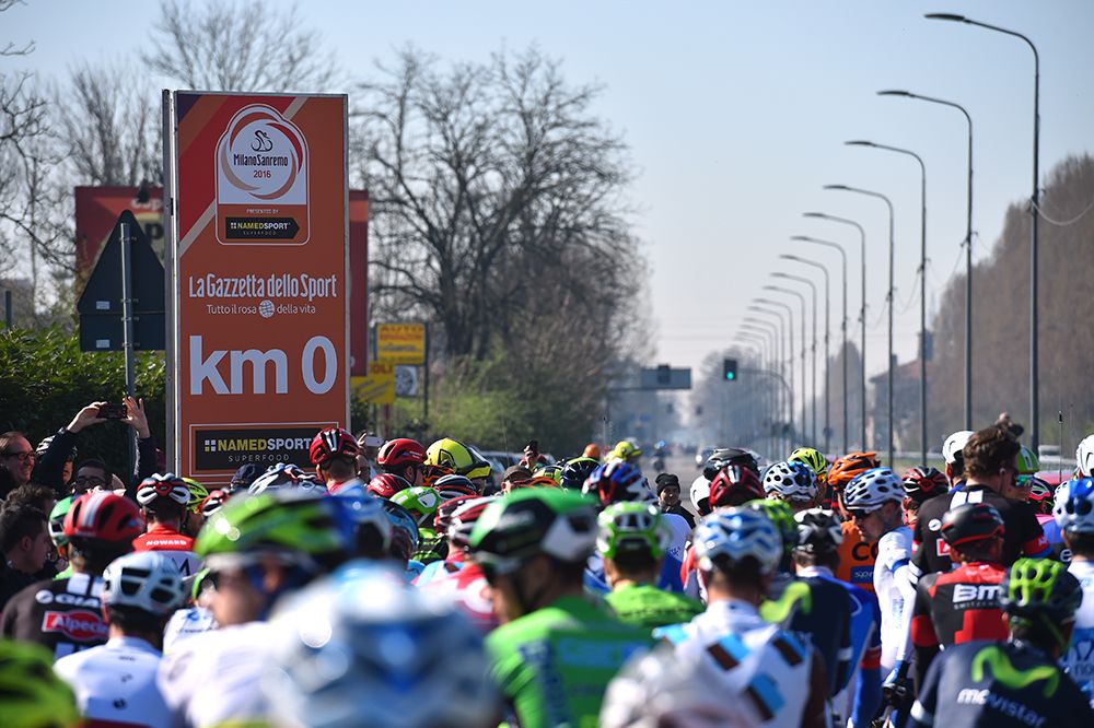 The start of the 2016 Milano-Sanremo