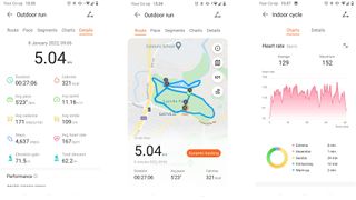 Löparspårning i Huawei Health-appen