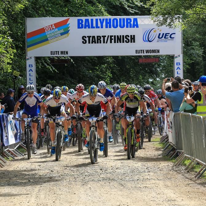 The start of the elite men's race