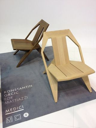 Wooden chairs in different shades