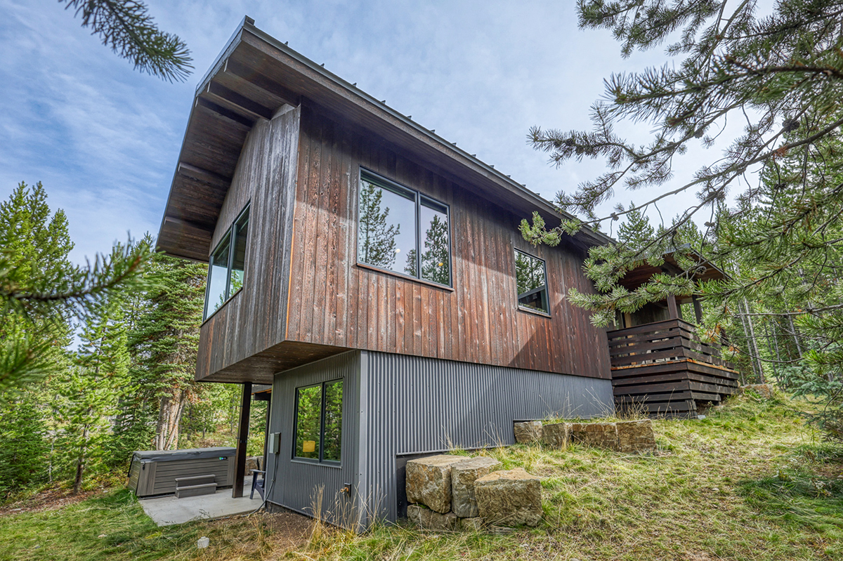 A cabin in Big Sky, Montana