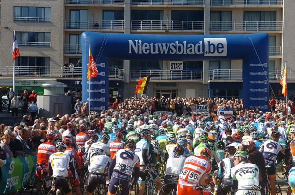 The startline of stage 1 in Middelkerke.
