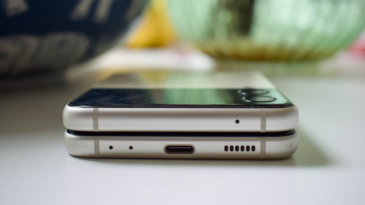 The Galaxy Z Flip 3 folded