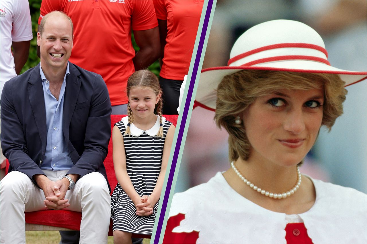 Prince William, Princess Charlotte and Princess Diana