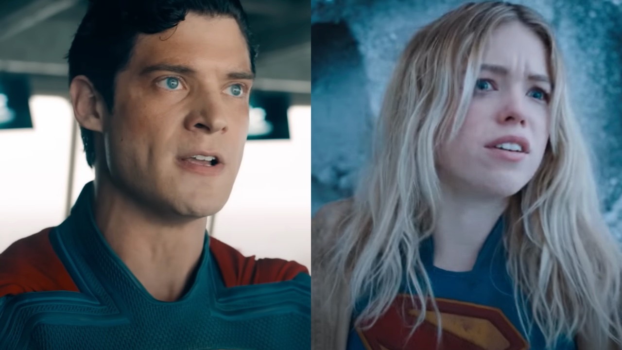 David Corenswet's Superman and Milly Alcock's Supergirl