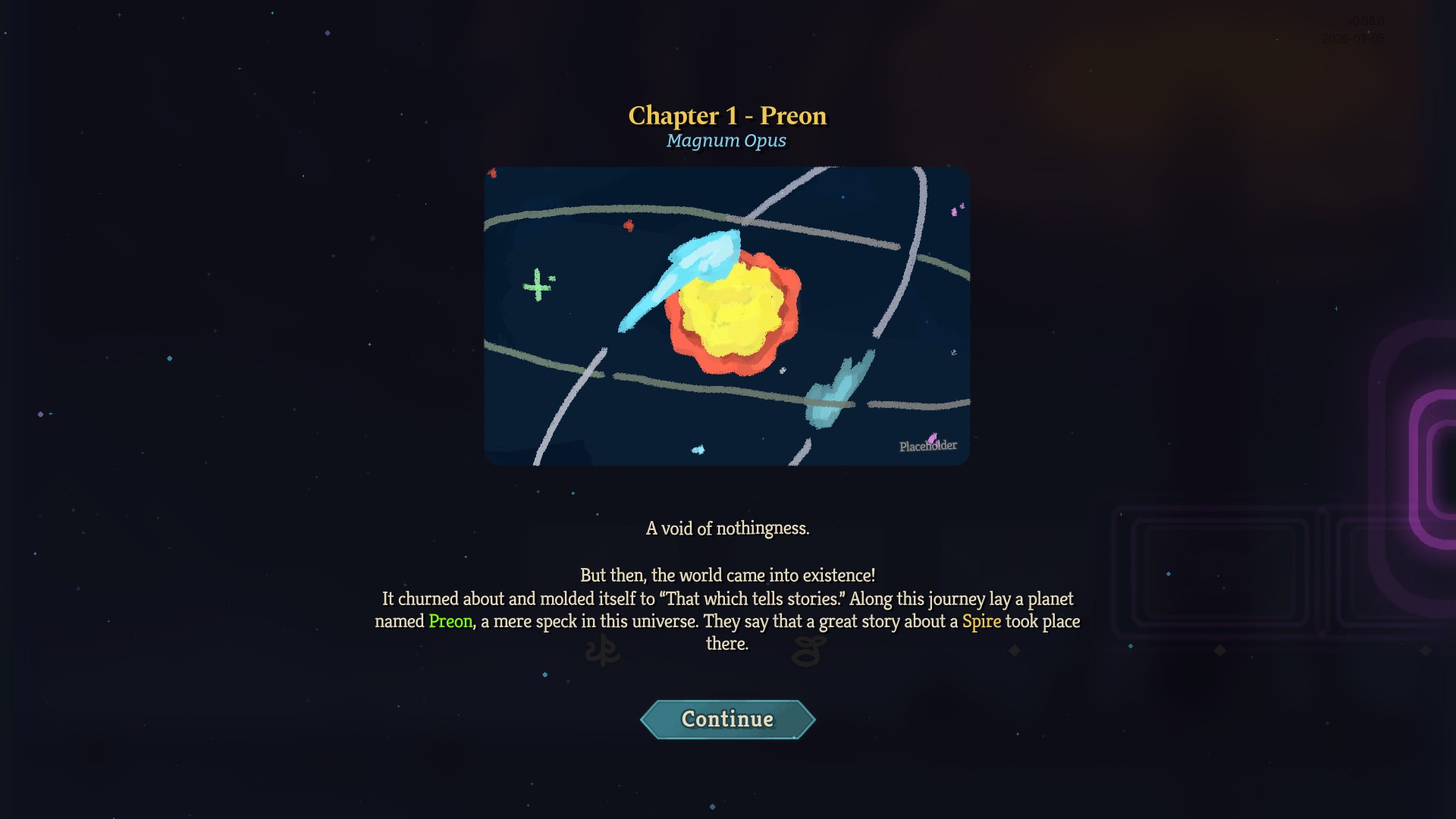 An Epoch from the timeline in Slay the Spire 2.