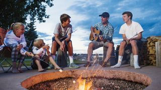 camping bucket ideas: campfire singalong