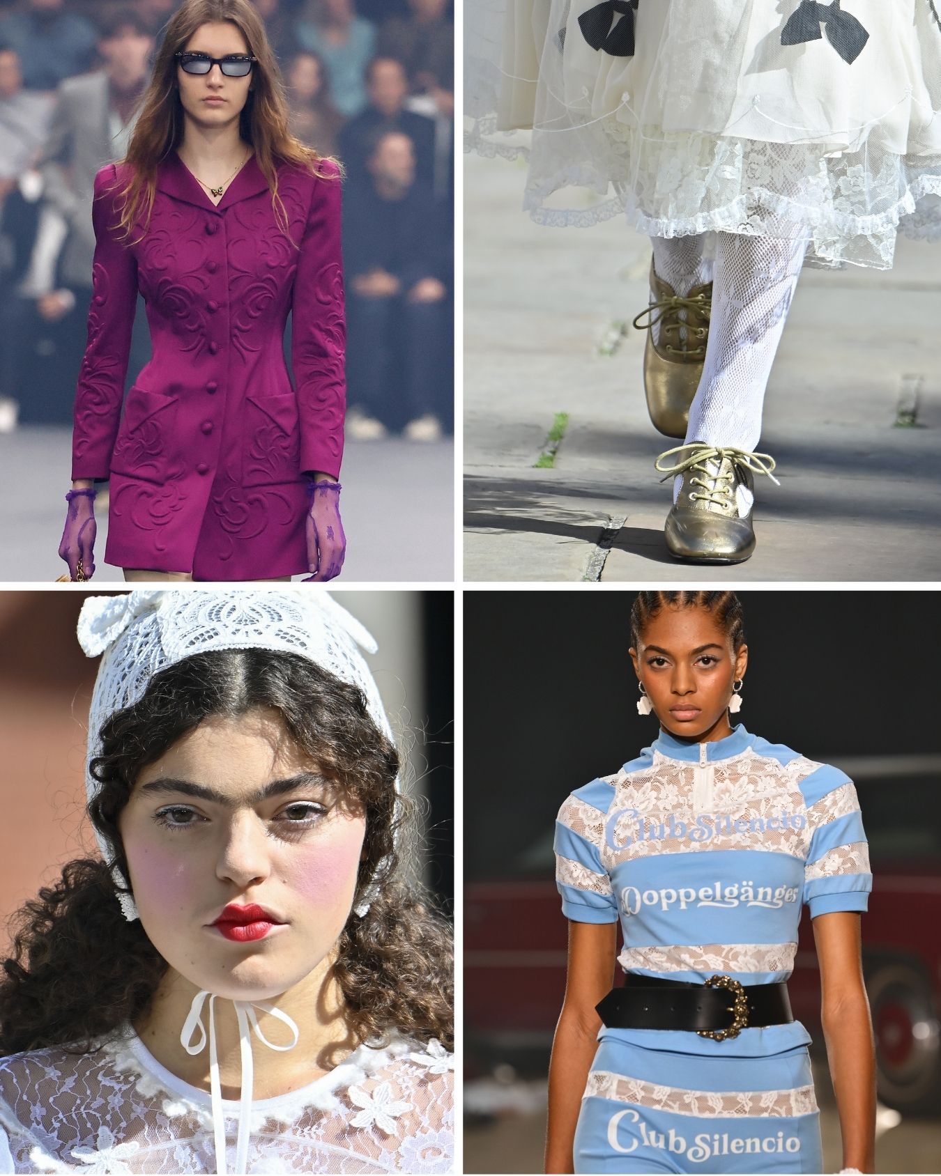 MAXIMALIST ACCESSORY TRENDS 2026; LACE DETAILS