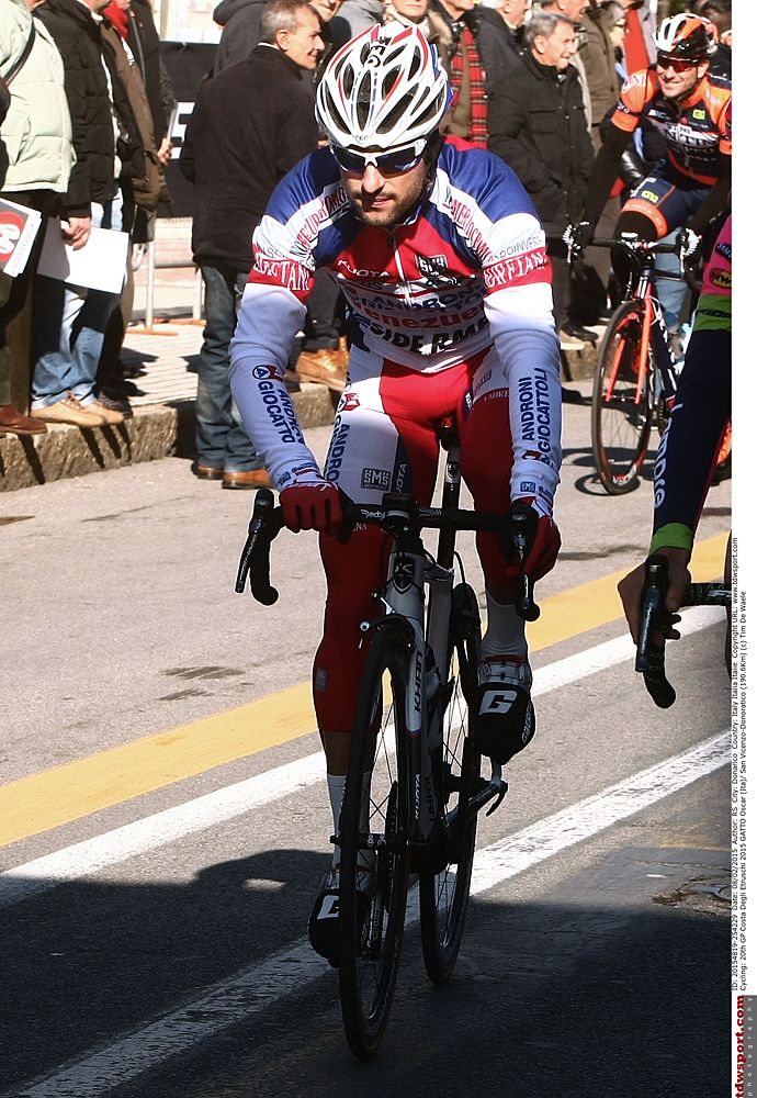 Oscar Gatto (Androni Giocattoli) sixth on the day