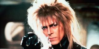 Labyrinth David Bowie Jareth balancing his crystal ball in hand