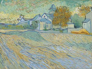 Vincent Van Gogh's Vue de l’asile et de la Chapelle St Paul de Mausole (Saint-Rémy)