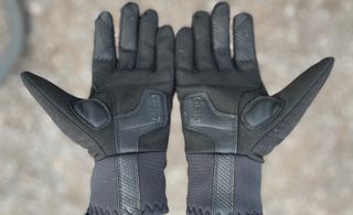 dhb waterproof gloves palm detail