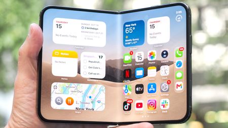 iPhone Duo shown held in hand