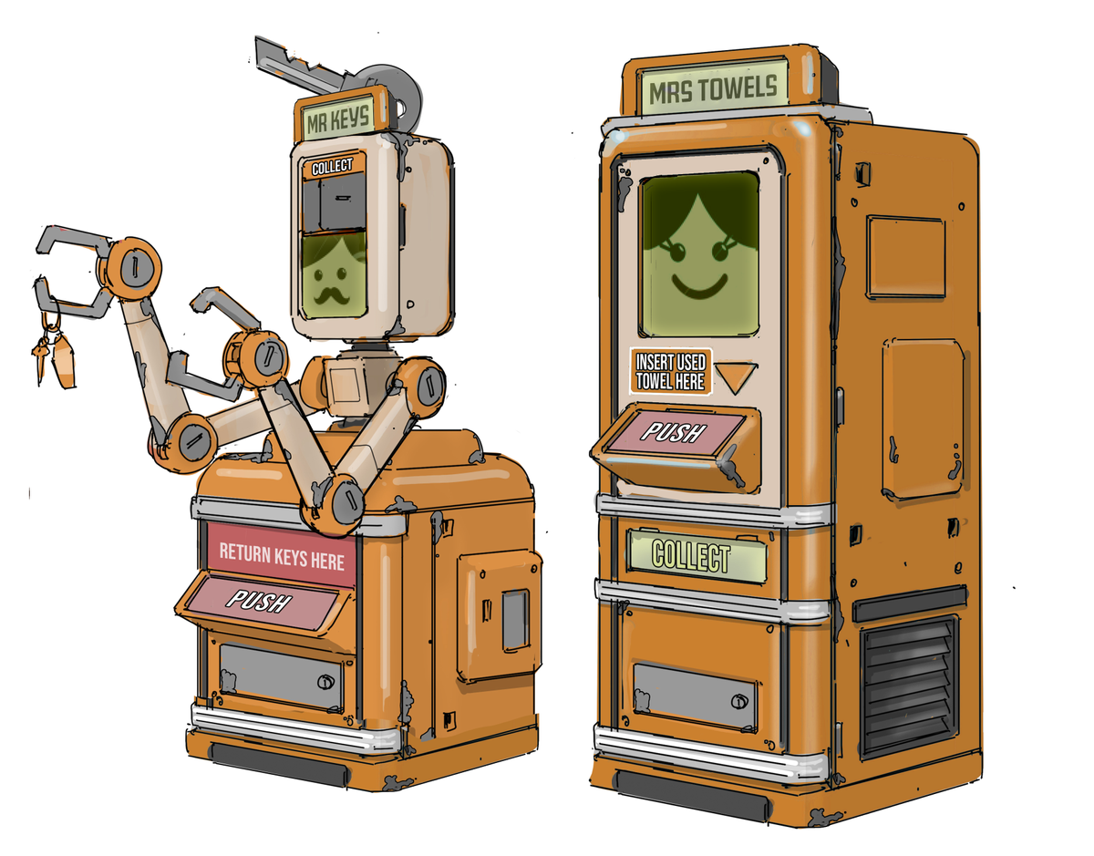 Making Dustborn's art; concept art for a video game