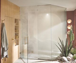 A nature-inspired bathroom scheme