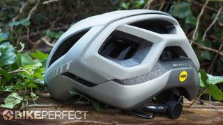 The Scott Centric Plus helmet doesn't provide as much coverage at the rear as some other mountain bike helmets