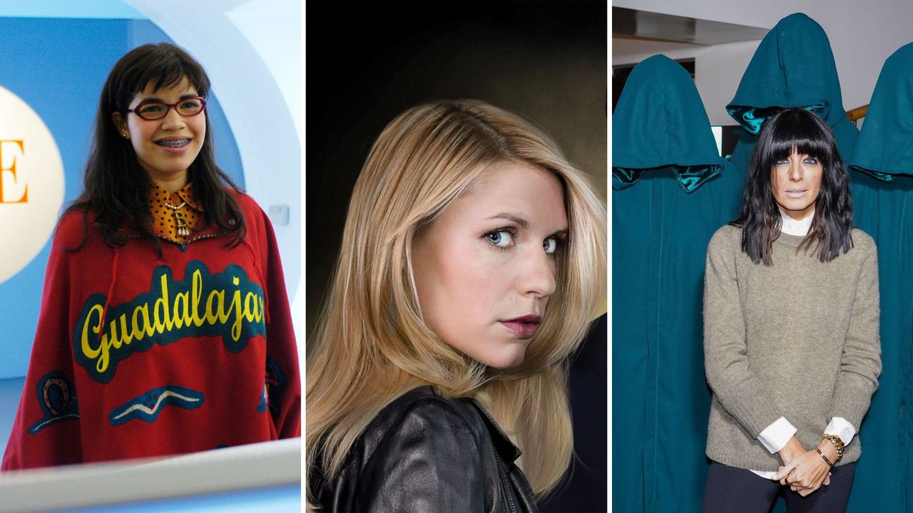 L-R: Ugly Betty, Claire Danes in Homeland, Claudia Winkleman