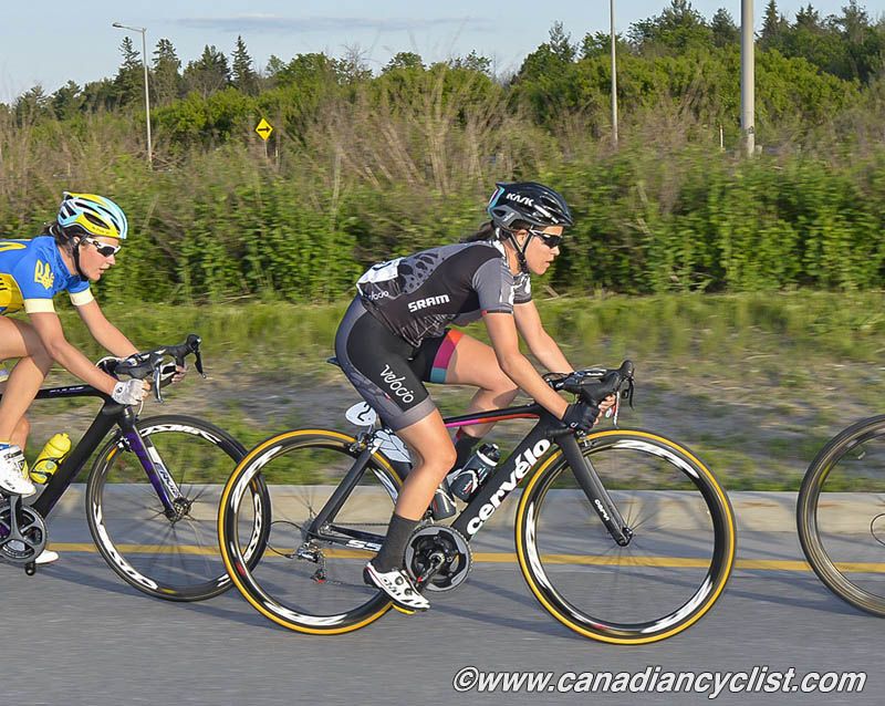 Karol-Ann Canuel (Velocio SRAM) was agressive