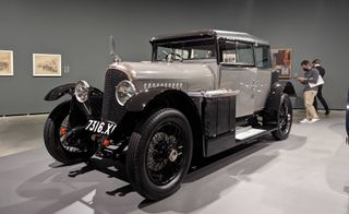 Voisin C7 'Lumineuse', once driven by Le Corbusier at car exhibition curated by Norman Foster
