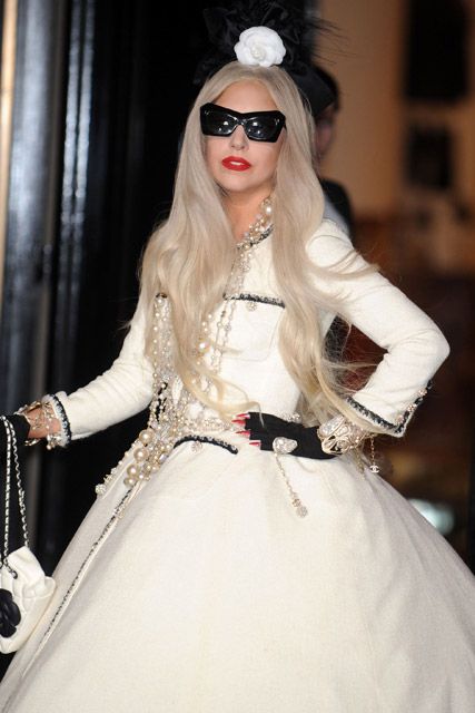 Lady Gaga - Lady Gaga gets festive at Barney&#039;s in New York - Gaga&#039;s Workshop - Marie Claire - Marie Claire UK