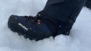 Salewa Ortles Edge close up in the snow