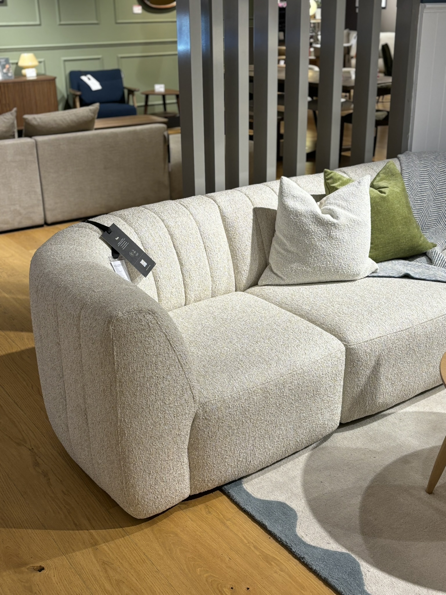 flow sofa in John Lewis showroom