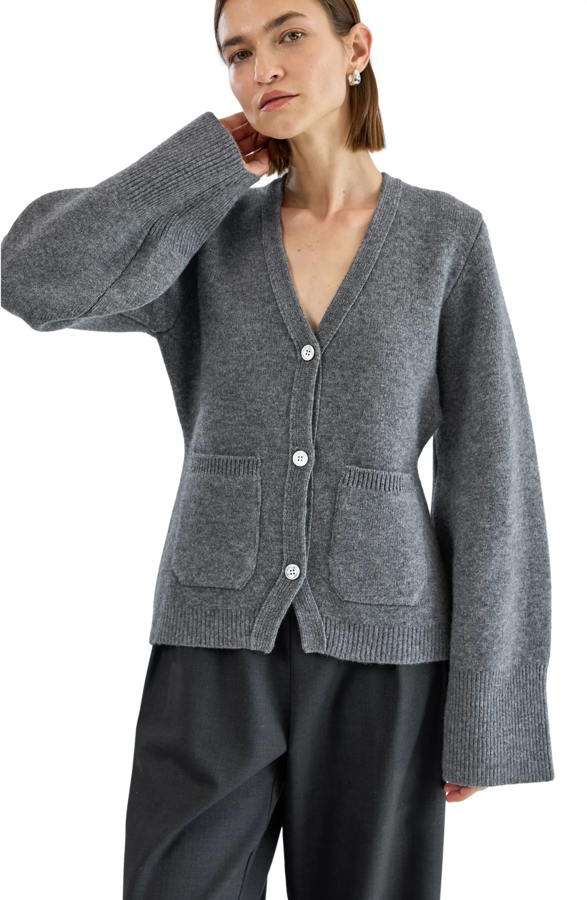 V Neck Cardigan