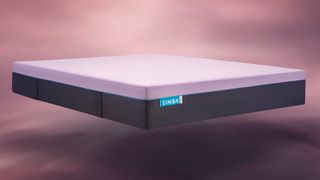 Simba mattress sales, discount codes and deals: An image of the Simba Hybrid Pro Mattress on a pink background