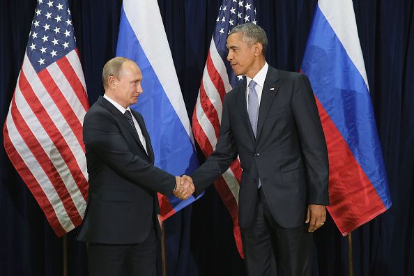 Russian President Vladimir Putin and President Barack Obama.