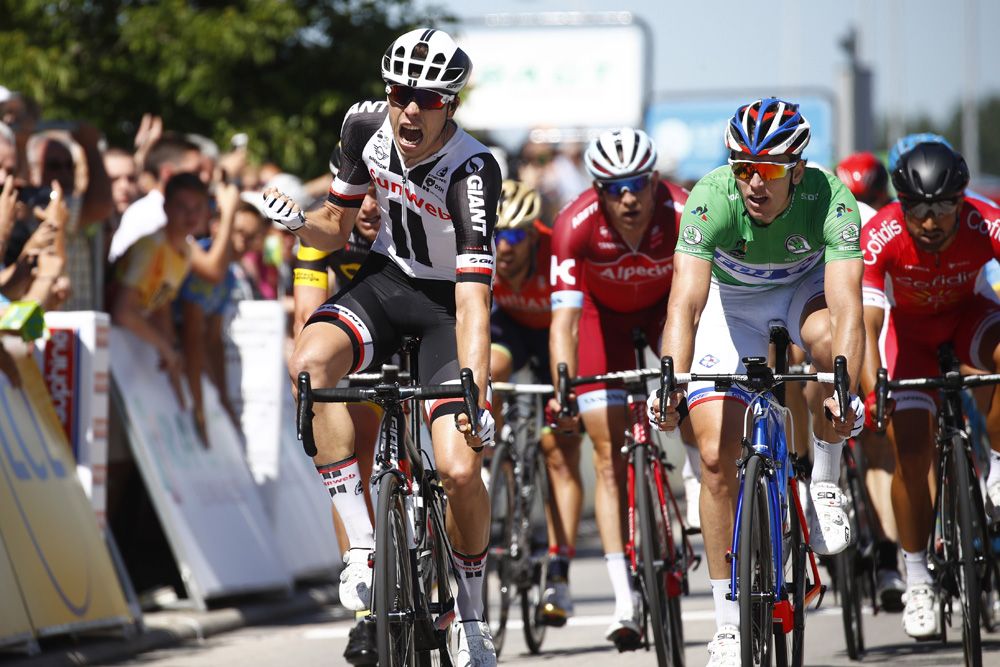 Phil Bauhaus (Team Sunweb) lets out a roar