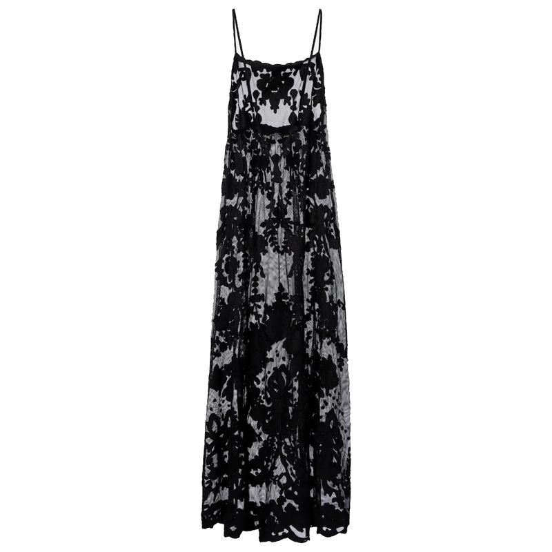 Juliet Dunn black lace dress