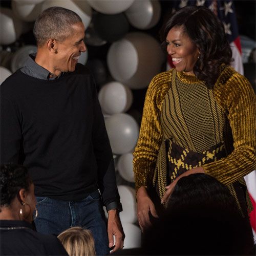 Barack and Michelle Obama Dance to Thriller Video | Marie Claire