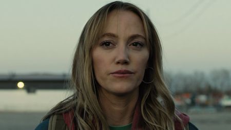 Maika Monroe frowning in Reminders of Him