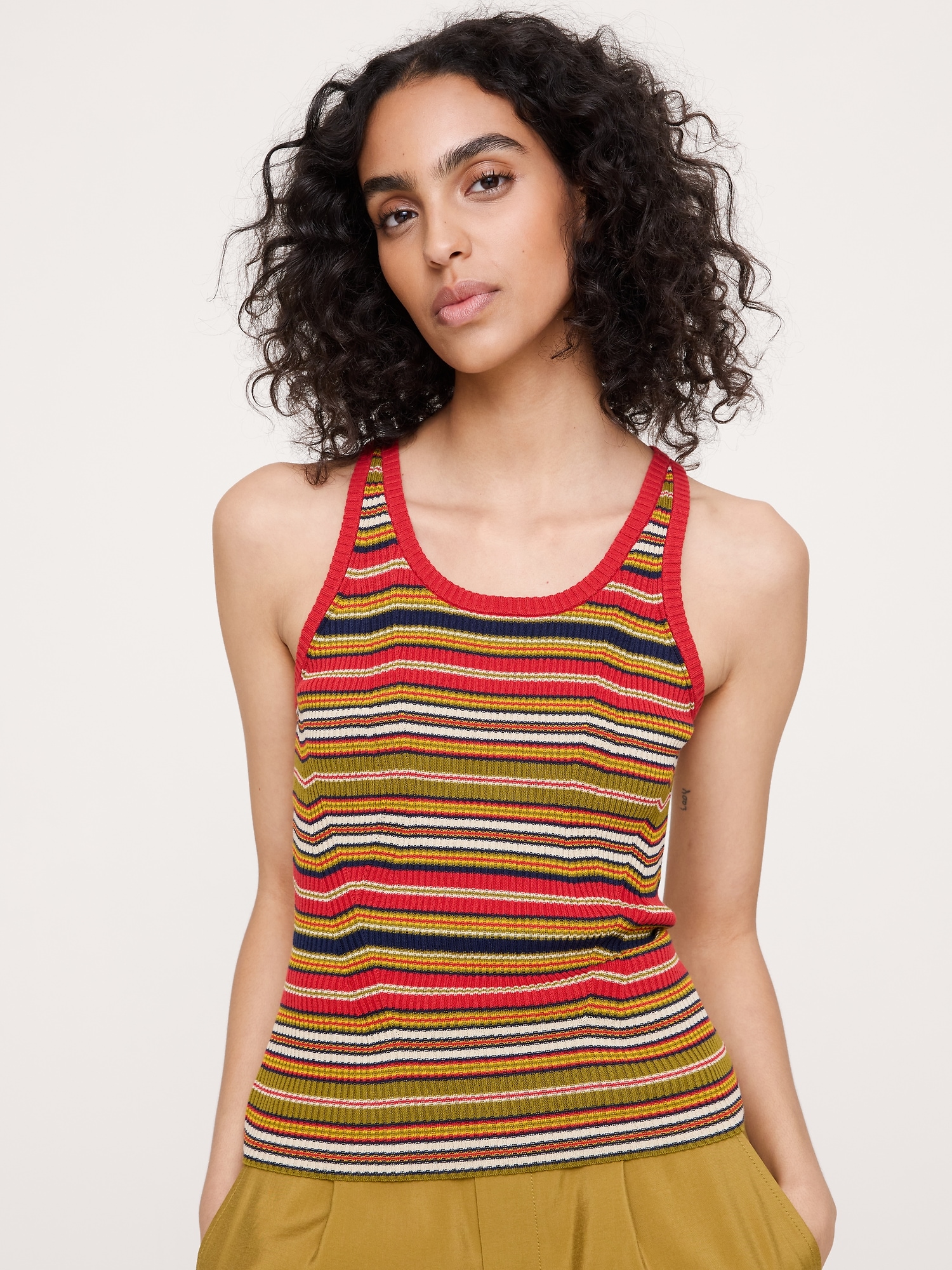 Ribbed Cotton Tank