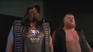 Mike Knox and Trevor Murdoch at NWA Powerrr.