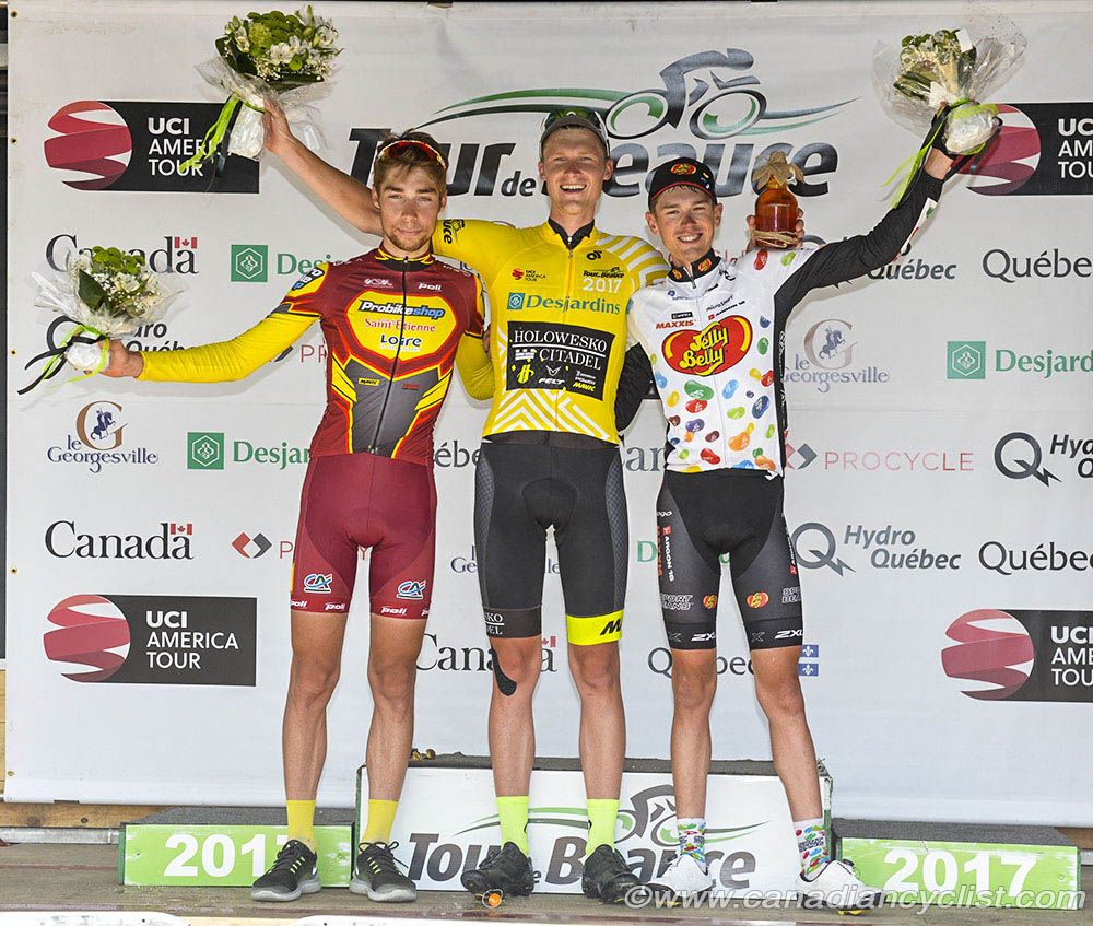 Final GC: L to r - Clement Russo, Andzs Flaksis, Jordan Cheyne