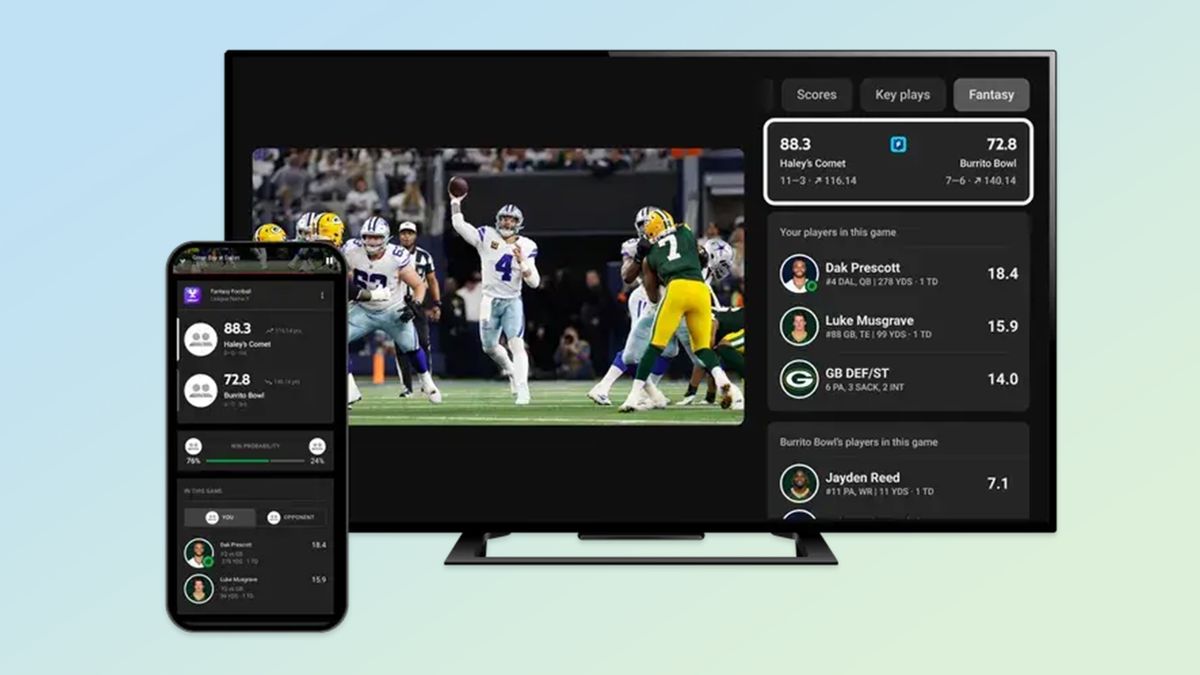 NFL Sunday Ticket on YouTube and YouTube TV.