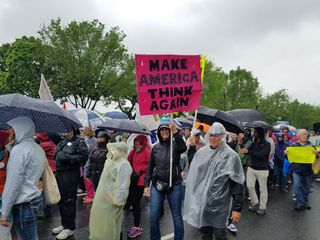 Linda Montaquila, 55, a construction lawyer from Jupiter, Florida, took part in the March for Science in Washington, D.C.