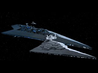 Imperial Star Destroyer and Super Star Destroyer