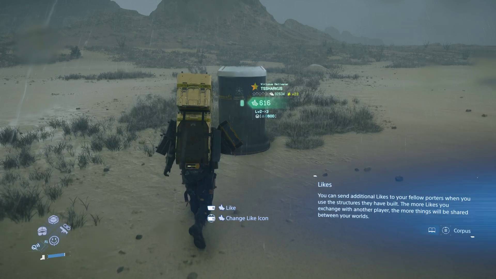 Death Stranding 2 Like player-constructed postbox