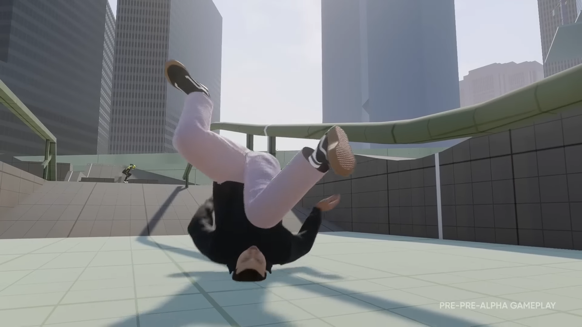 Skate’s janky playtest videos are making unfinished games look cool