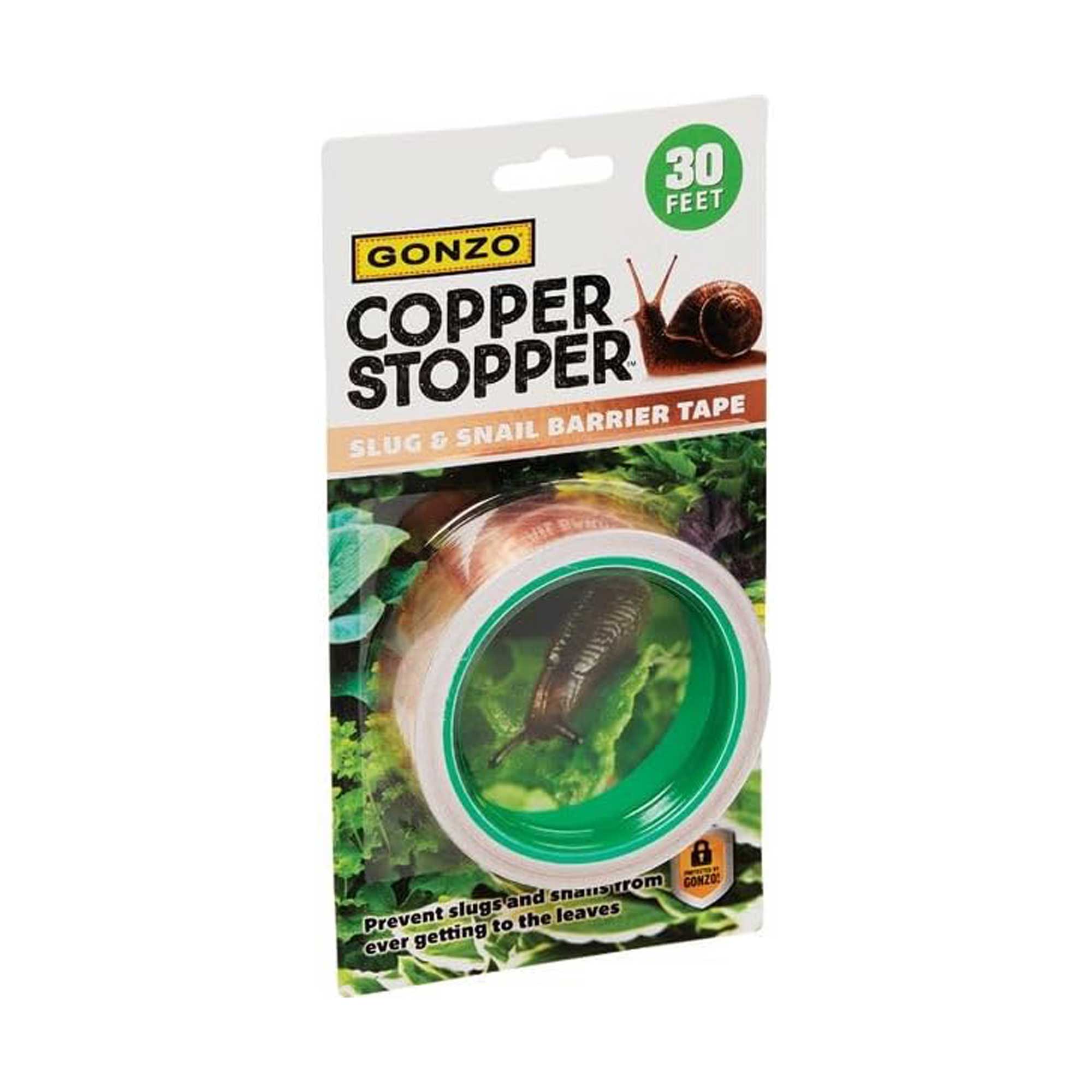 copper stopper tape for preventing slugs and snails from Gonzo